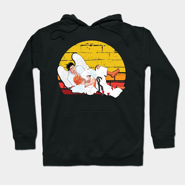 Jiu jitsu demon & Angel grappling BJJ sunset T-shirt Hoodie by tmuzaa